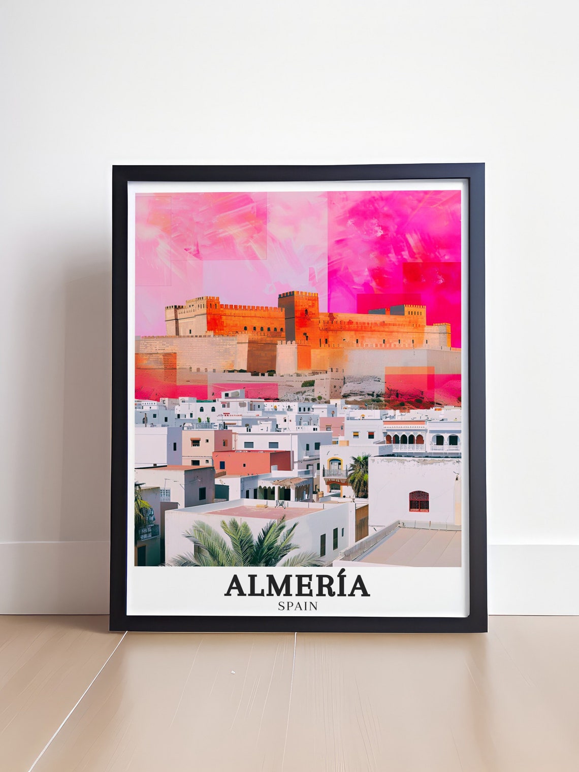 Almeria Moorish Alcazaba Fortress Above the White Town Poster - Image 4