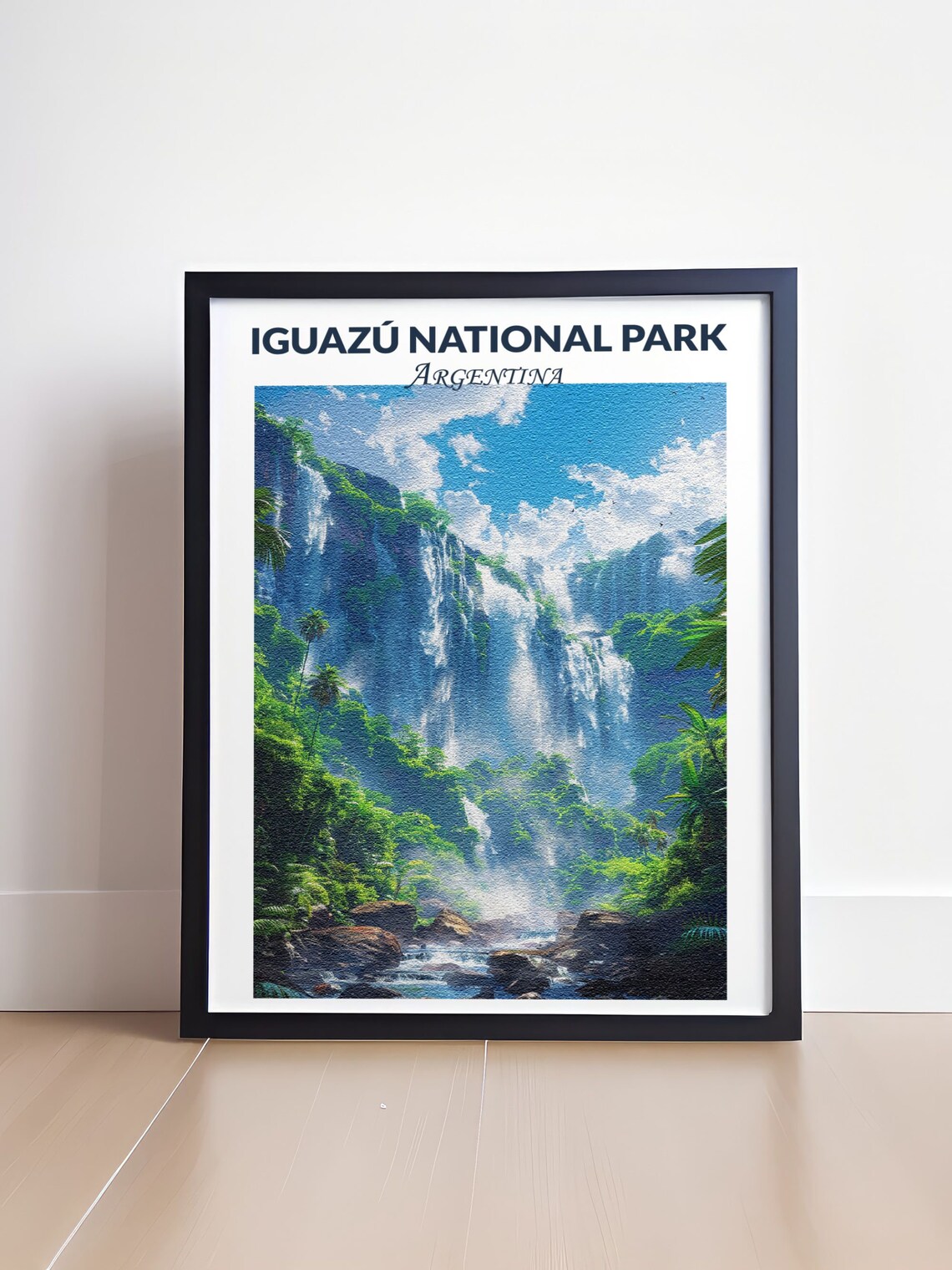 Iguazu National Park Argentina Lush Green Rainforest Falls Poster - Image 4