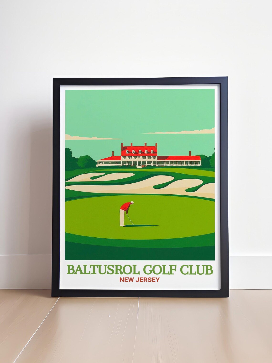 Baltusrol Golf Club Travel Poster, New Jersey - Image 4