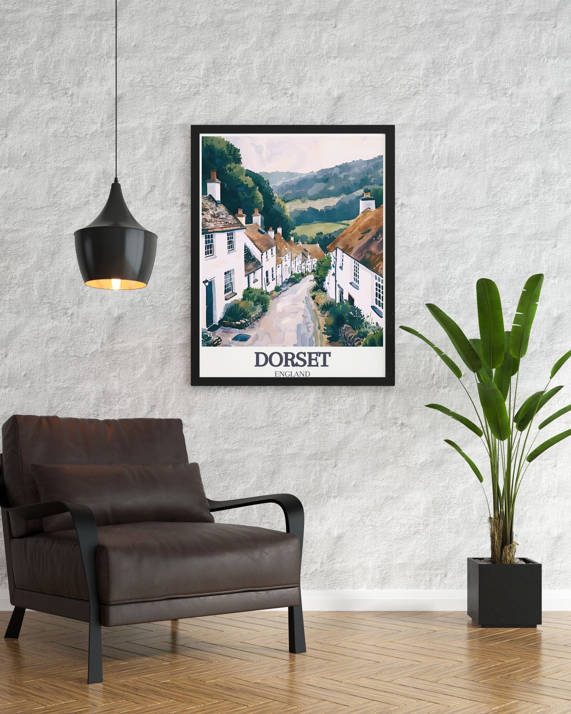 Dorset England Gold Hill Shaftesbury Thatched Cottage Lane Poster - Image 2
