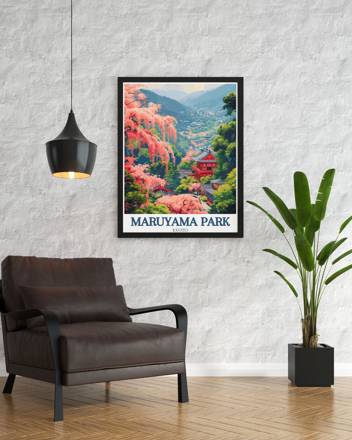 Cherry Blossom Weeping Sakura Temple in Kyoto Spring Japan Poster - Image 3