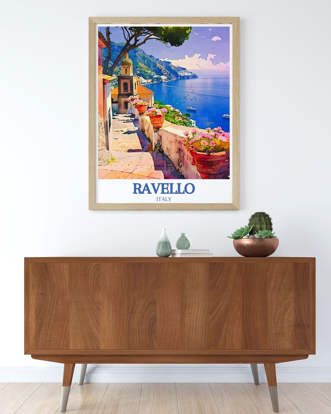 Ravello Villa Rufolo Amalfi Coast Travel Poster - Image 3