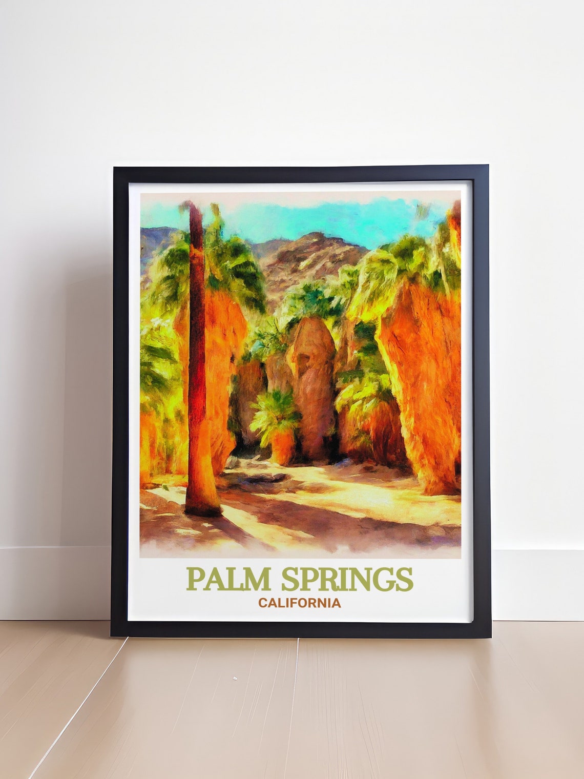 Palm Springs Indian Canyons Palm Oasis California Desert Poster - Image 4
