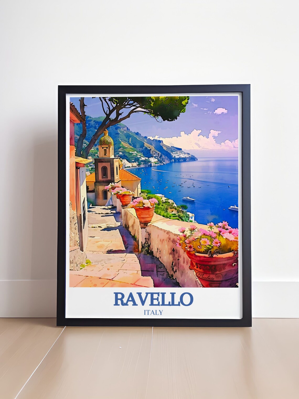 Ravello Villa Rufolo Amalfi Coast Travel Poster - Image 4
