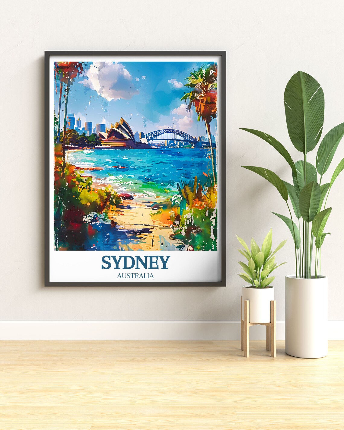 Sydney Australia Palm Cove Opera House Skyline Travel Poster - Image 2