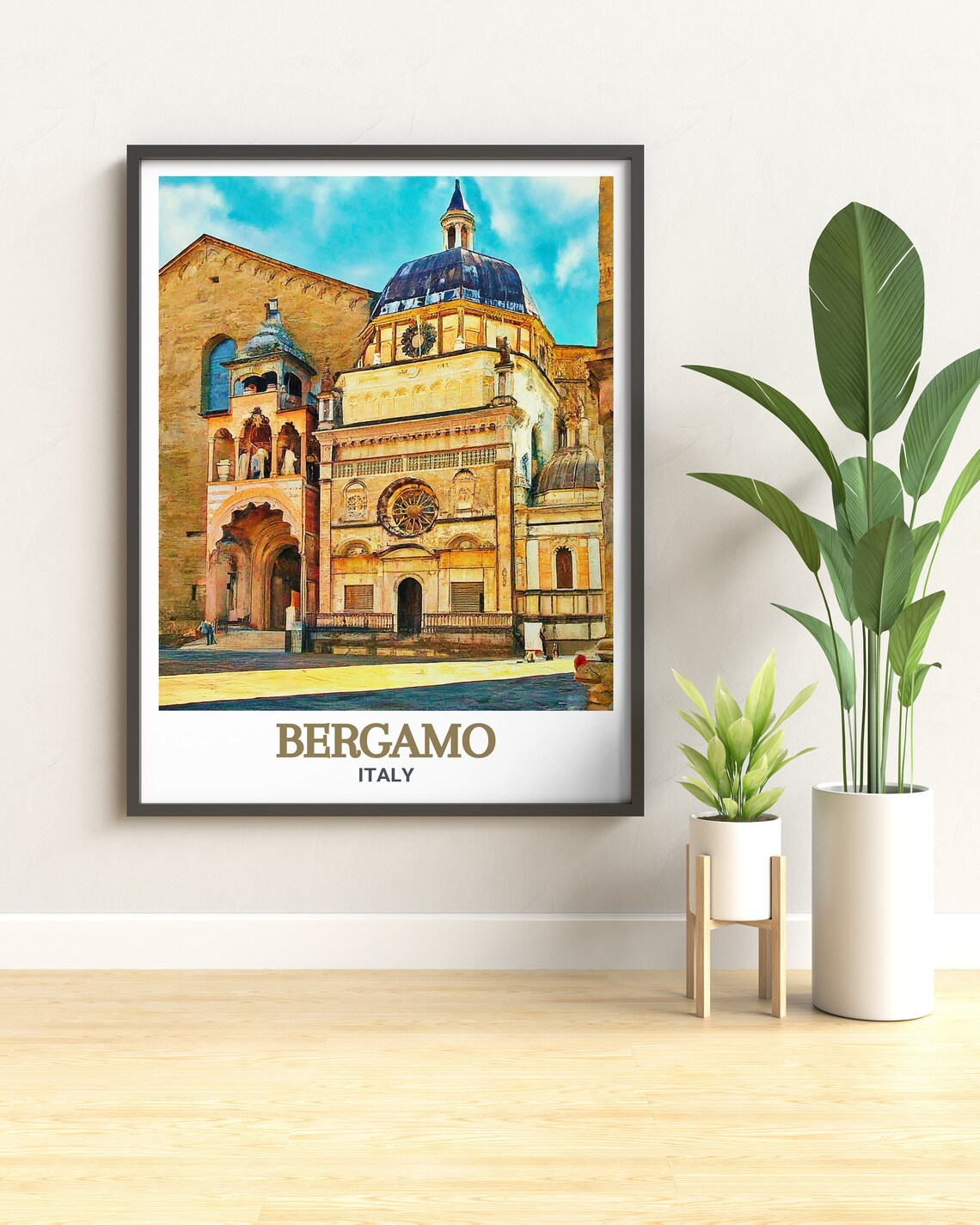 Bergamo Basilica Santa Maria Maggiore Dome Italy Historic Poster - Image 2