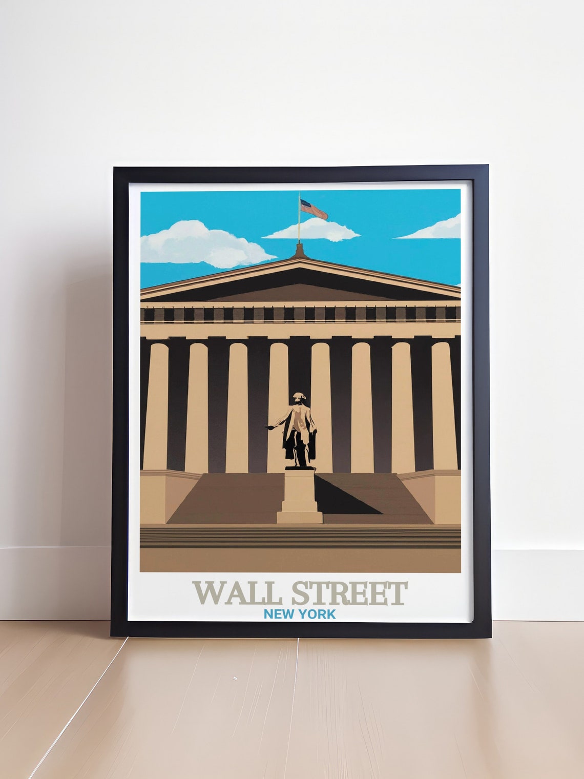 Wall Street Travel Print Federal Hall Wall Street Poster Collection Wall Street Decor And Federal Hall Art Prints Federal Hall Posters - Image 4