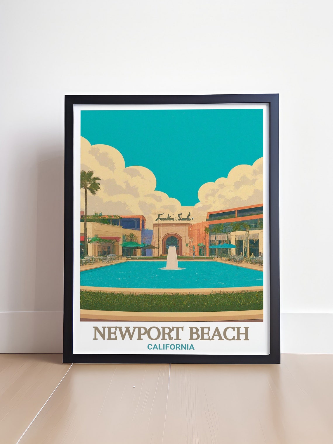 Newport Beach Wall Art Fashion Island Travel Art Fashion Island Travel Prints For Gifts And Home Decor Fashion Island Prints - Image 4
