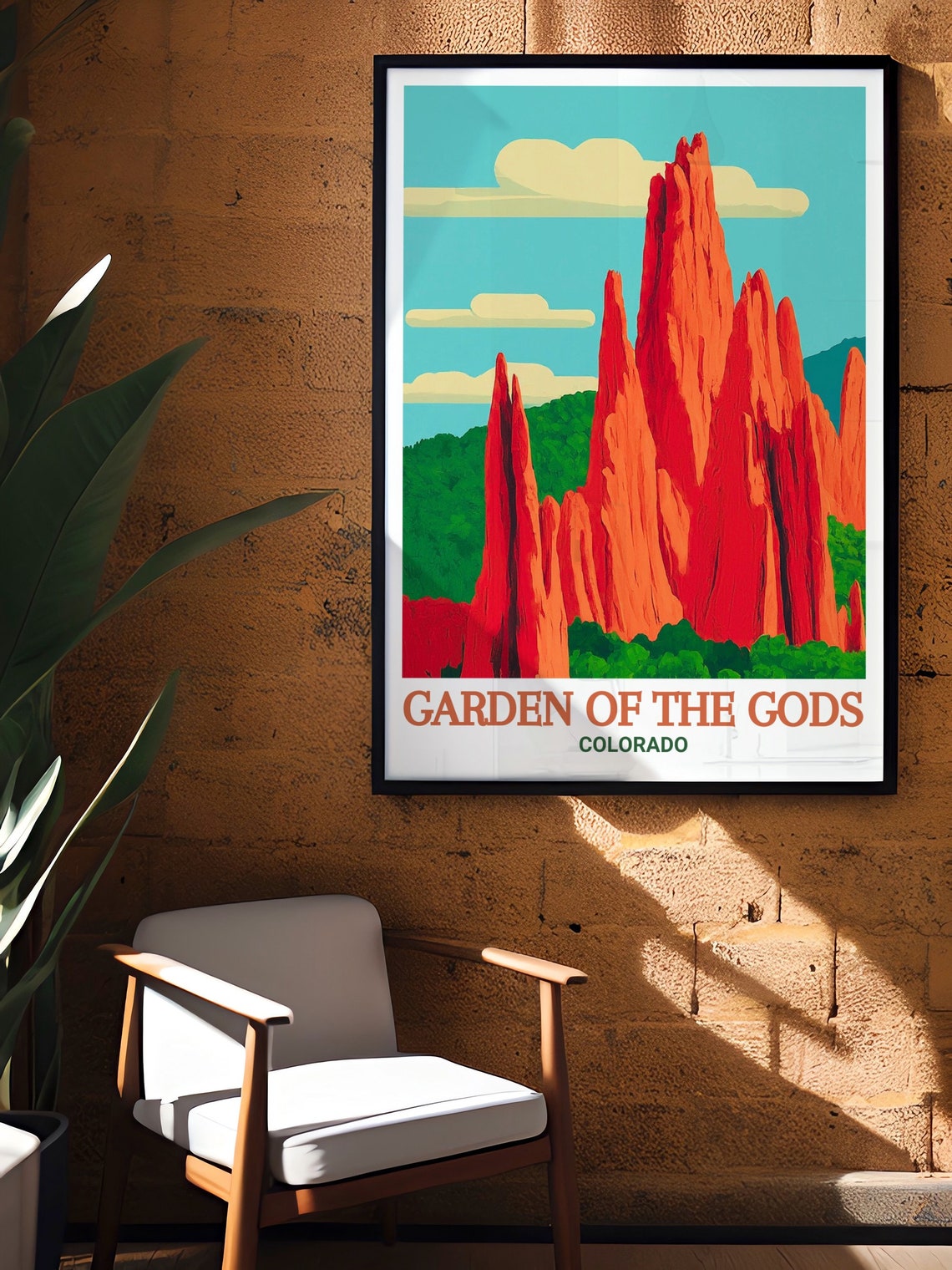 Gardens Of The Gods Travel Print Tower Of Babel Travel Art Gardens Of The Gods Decor Gardens Of The Gods And Tower Of Babel Print - Image 2