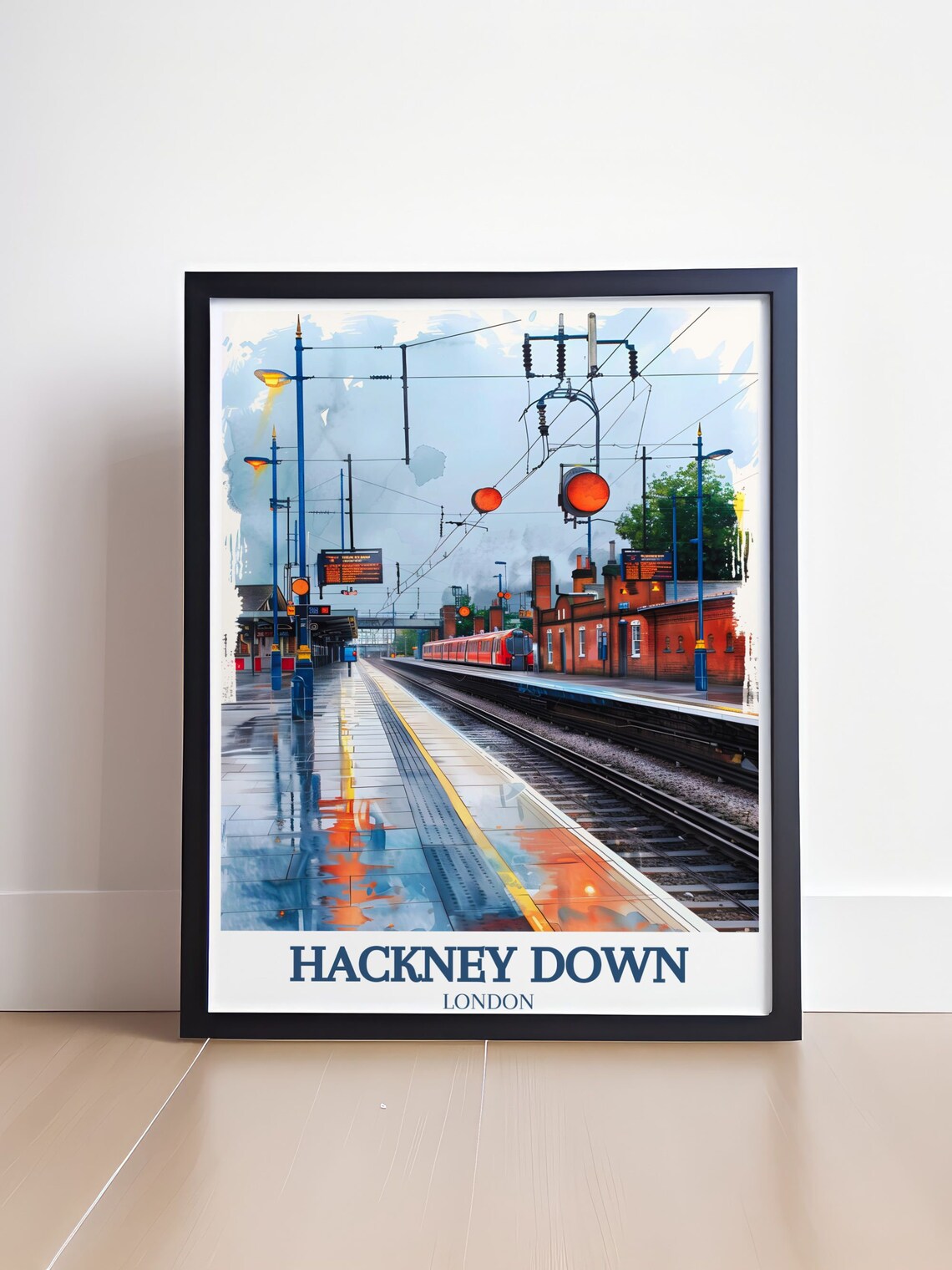 Hackney Downs Station London Railway Travel Poster - Image 4