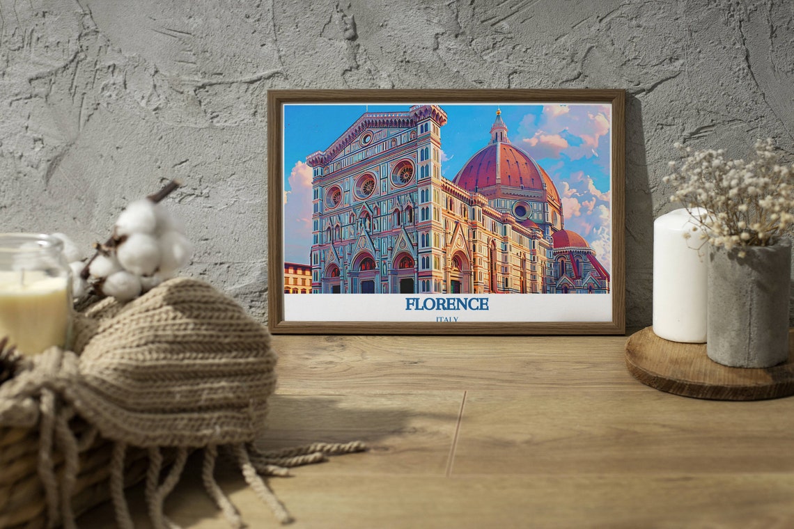 Florence Duomo Cathedral Close Up Brunelleschi Dome Italy Poster - Image 3