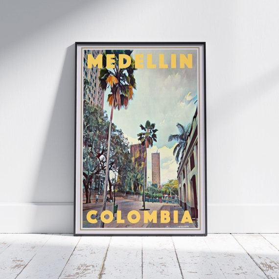 Medellin Colombia Poster Urban Charm Art Alecse 300ex