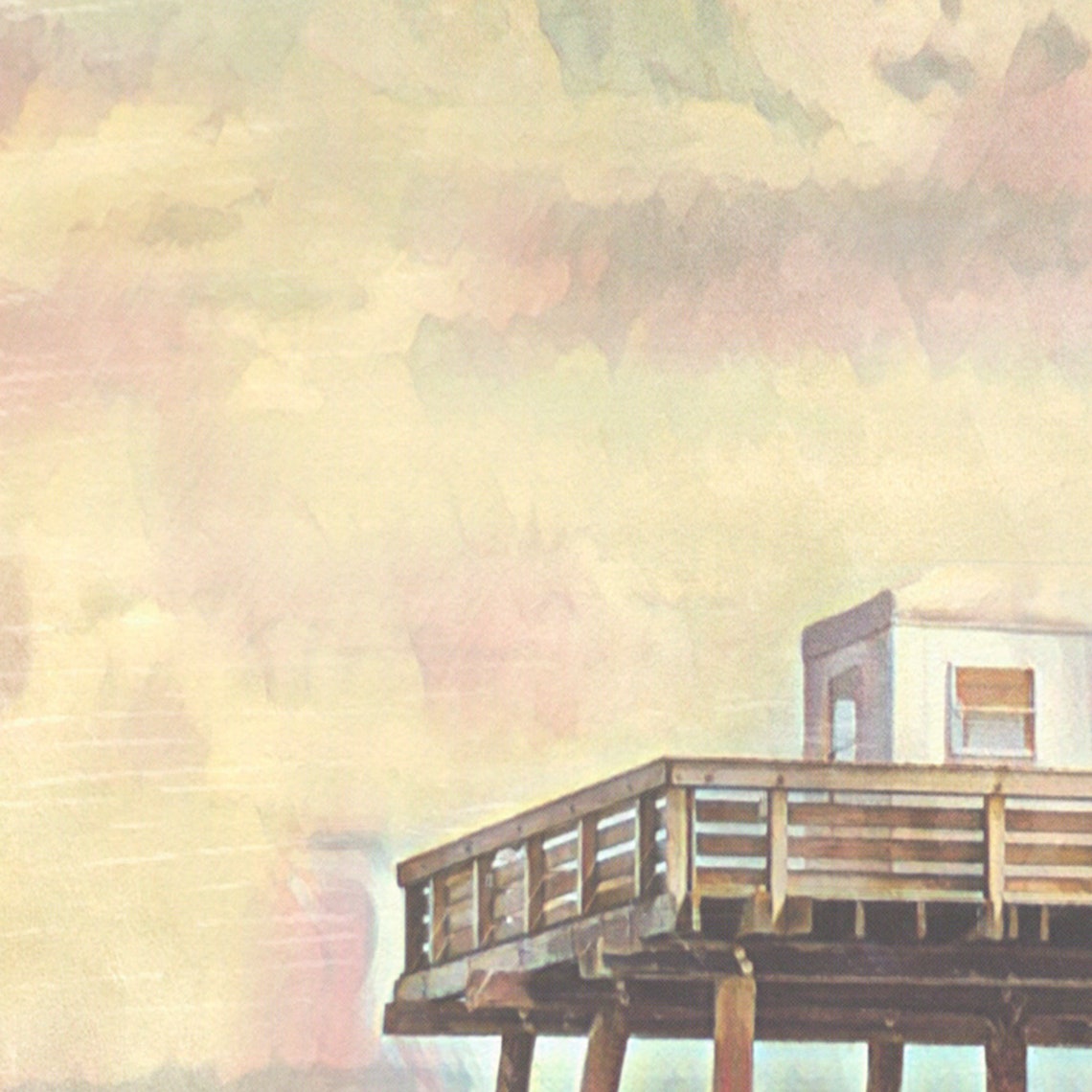 New Jersey Poster Ocean City Pier By Alecse Limited Edition New Jersey Travel Poster Classic Ocean City Gallery Wall Print Of New Jersey - Image 4
