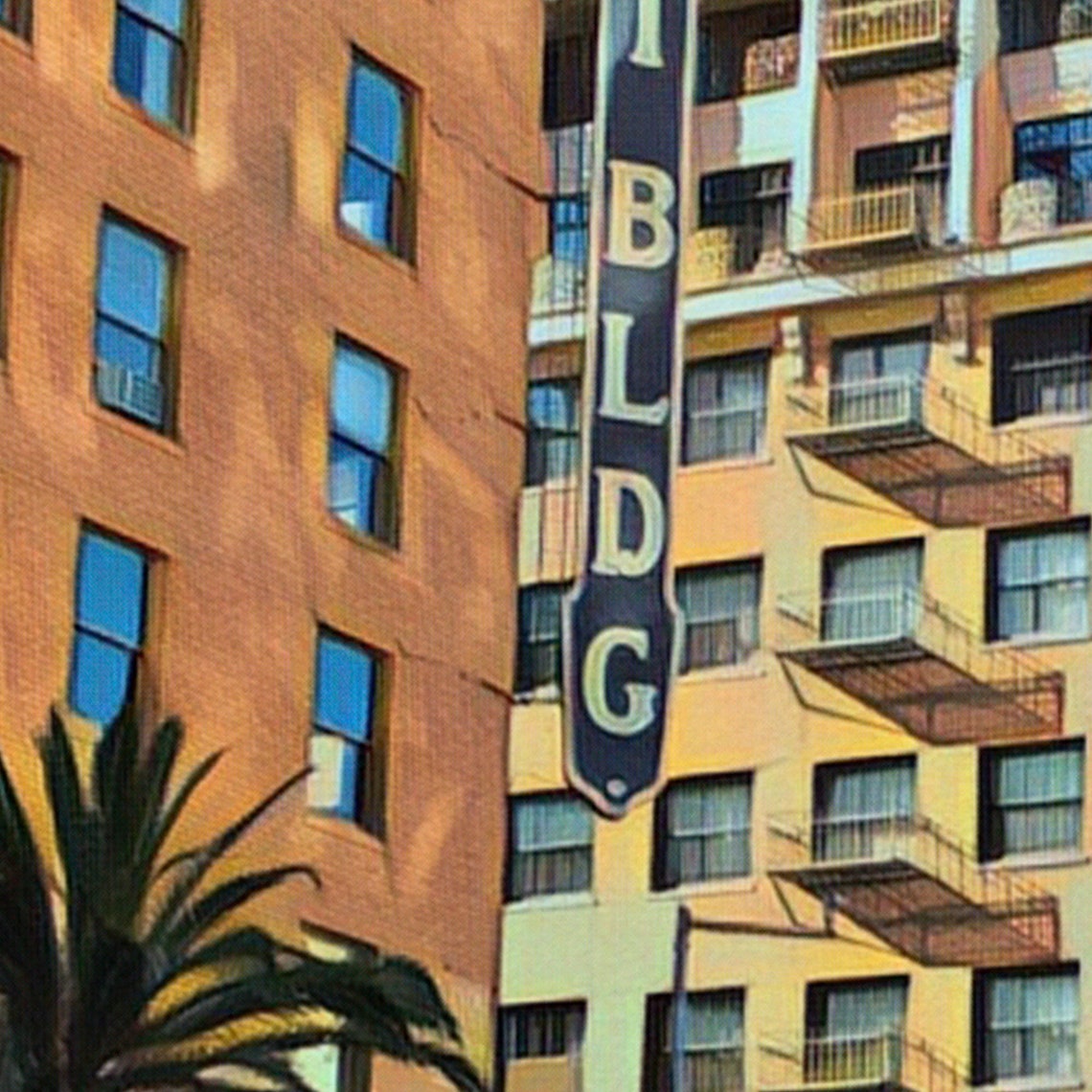 Hollywood Boulevard Taft Building Los Angeles Retro Travel Poster - Image 4