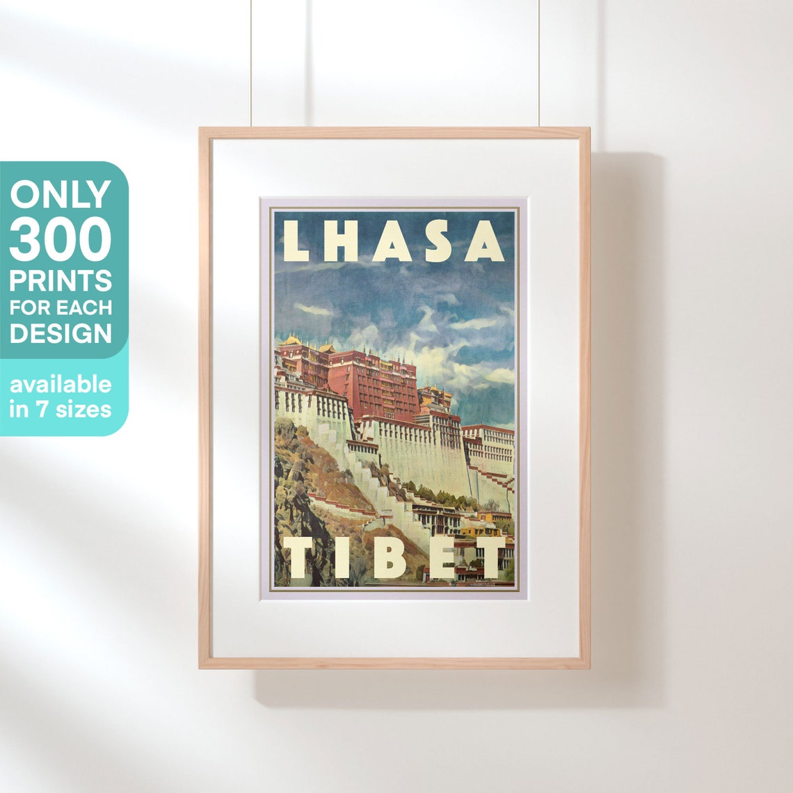 Lhasa Tibet Potala Palace Himalaya Mountain Retro Travel Poster - Image 3