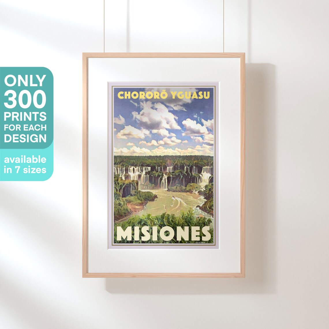 Iguazu Falls Poster Chororo Yguasu By Alecse Limited Edition Argentina Travel Poster Gallery Wall Print Of Iguazu Rainforest Poster - Image 3