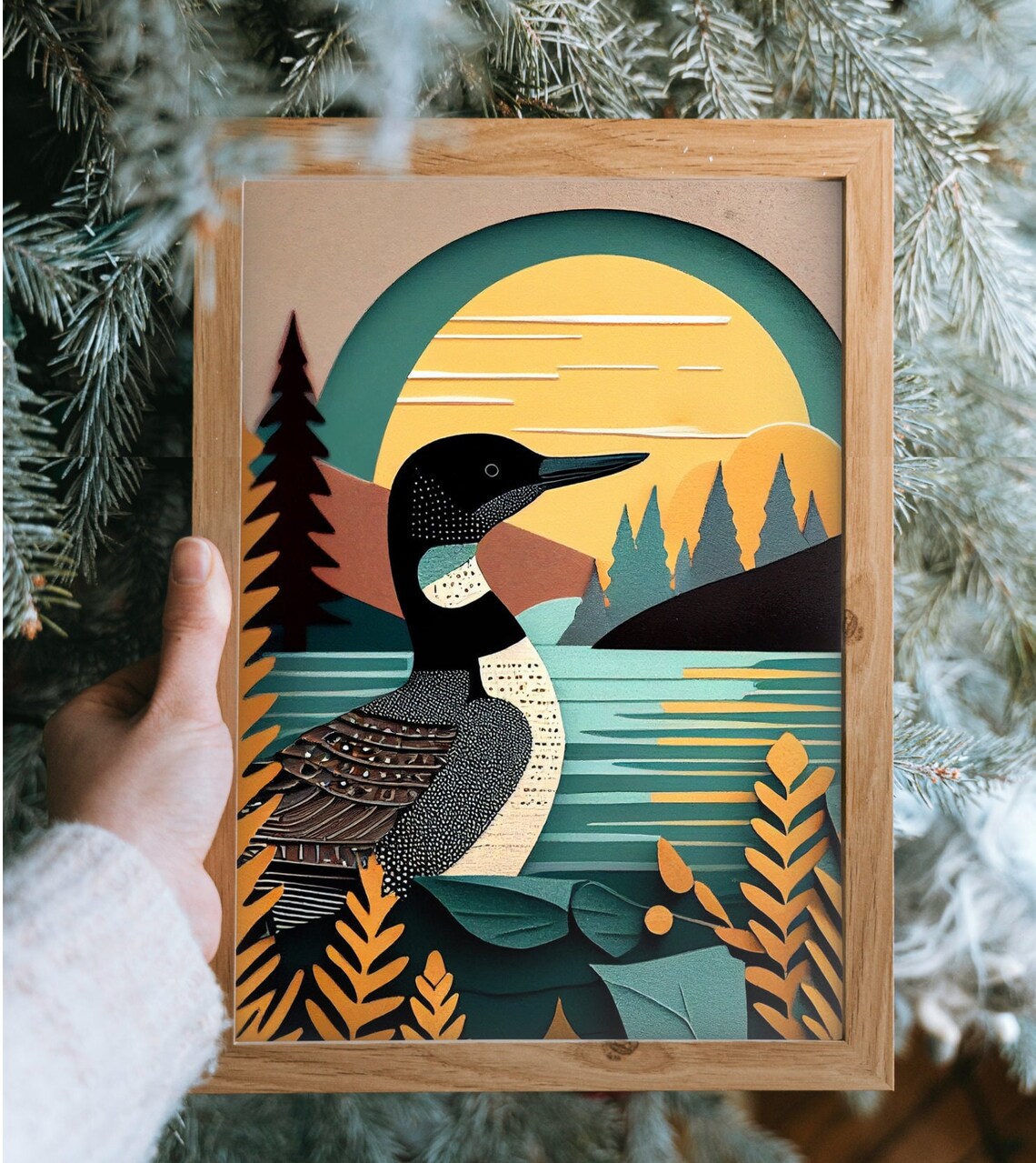 Vintage Loon Print, Minnesota Lake House Art Poster - Image 3