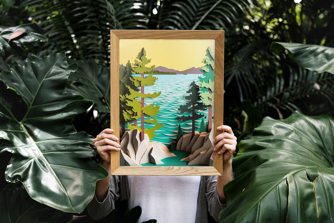 Lake Superior Print, Minnesota Scenic Art Print - Image 3