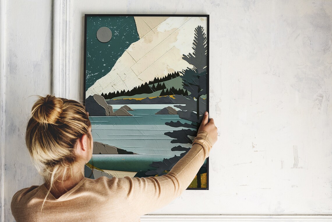 Lake Superior Travel Poster, Minnesota Scenery - Image 3