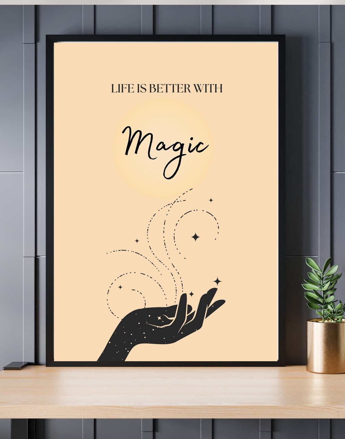 Magic Inspirational Poster, Minimalist Boho Decor - Image 2