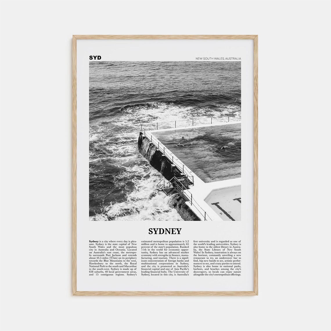 Sydney Print Black And White No 4 Sydney Wall Art Sydney Poster Sydney Photo Travel Print New South Wales Australia Oceania