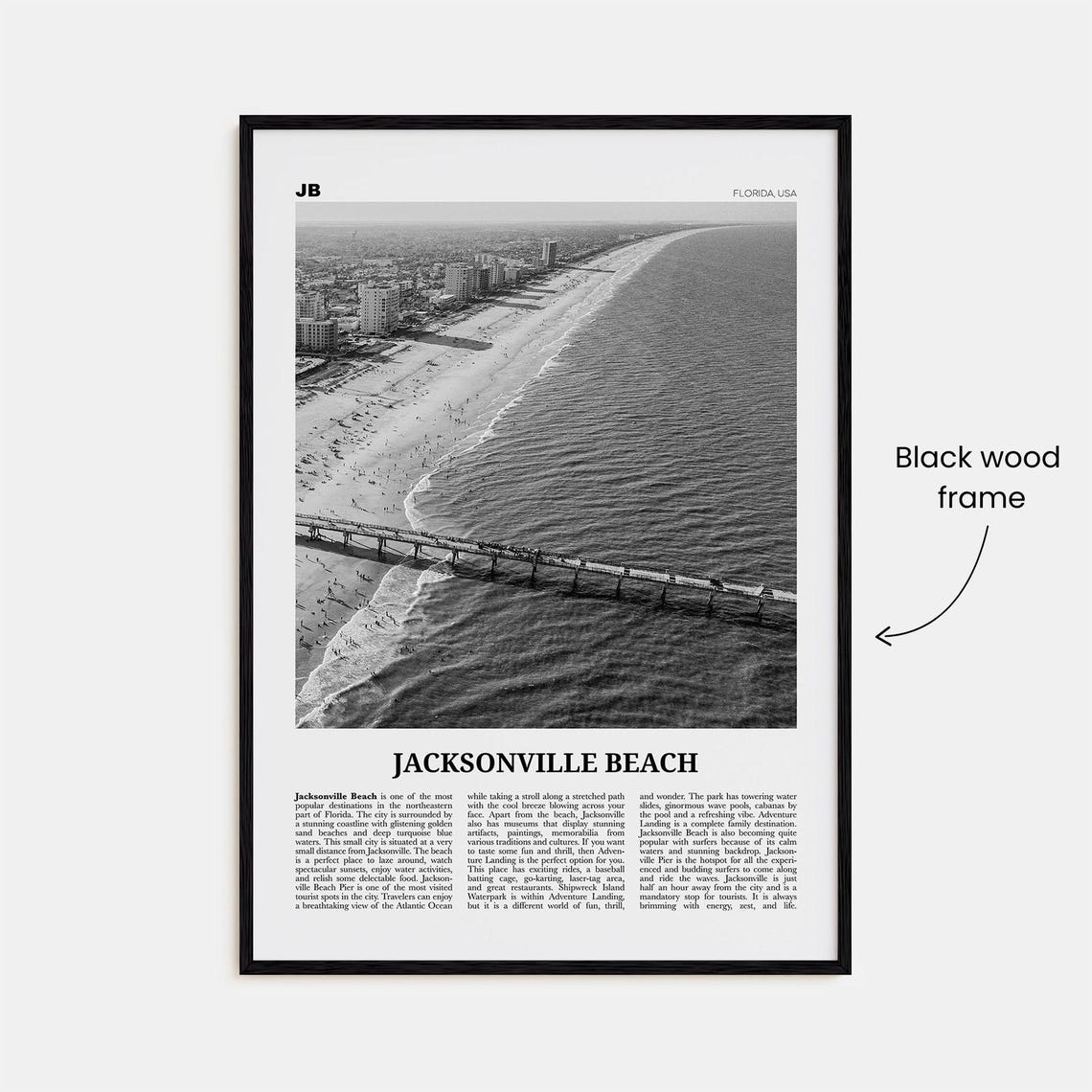 Jacksonville Beach Photo Florida Usa Poster - Image 3