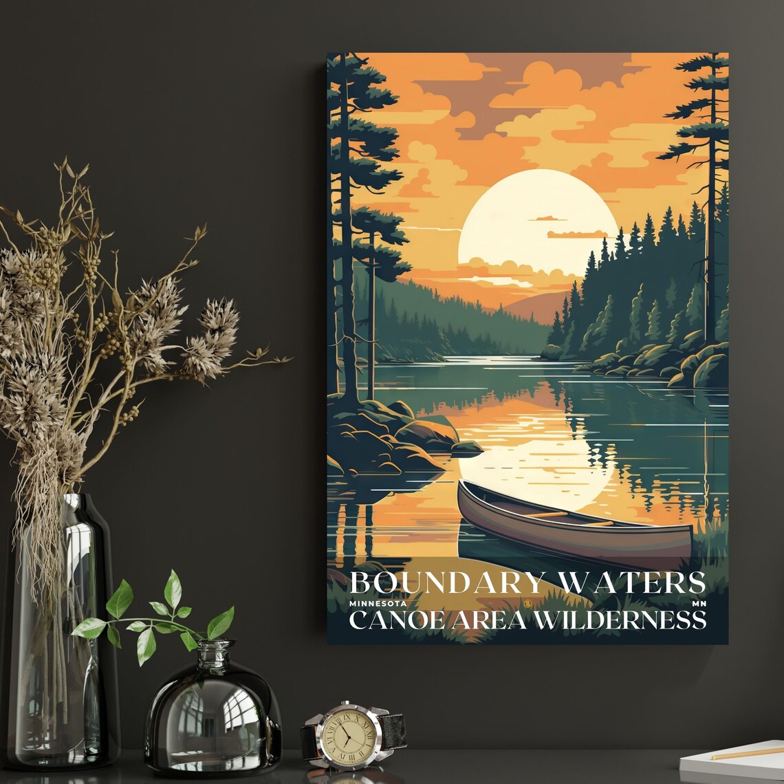 Boundary Waters Canoe Area Wilderness Travel Poster - Image 2