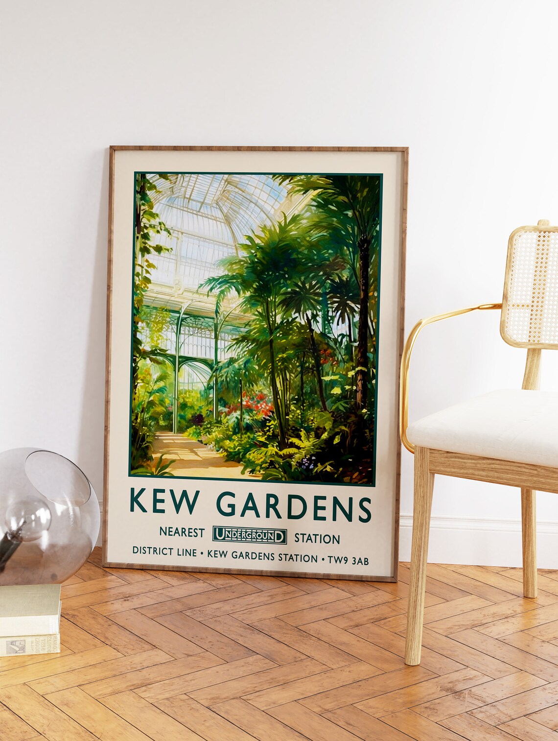 Kew Gardens London Botanical Gardens Vintage Art Print - Image 2