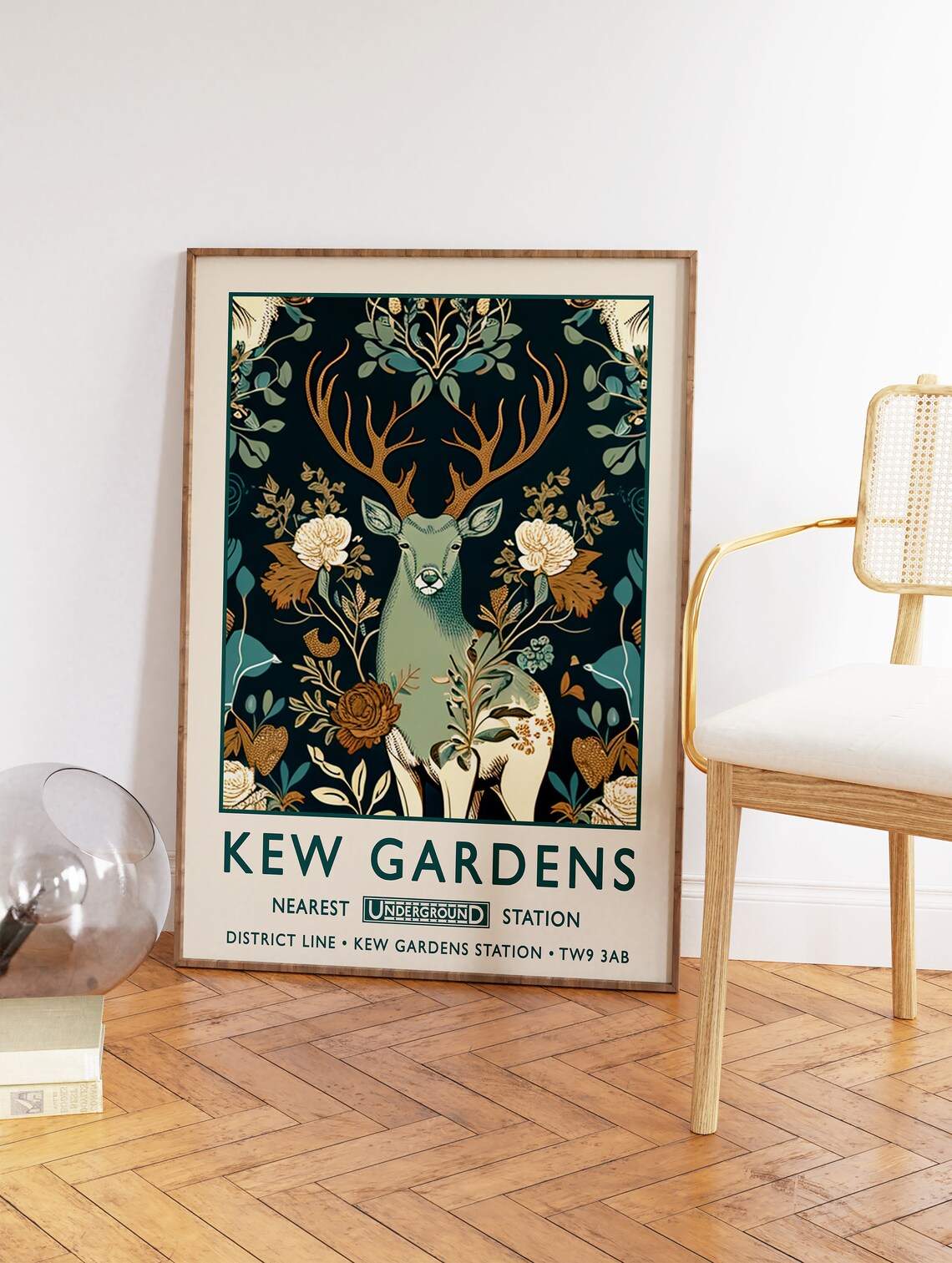 William Morris Kew Gardens London Vintage Art Print - Image 2