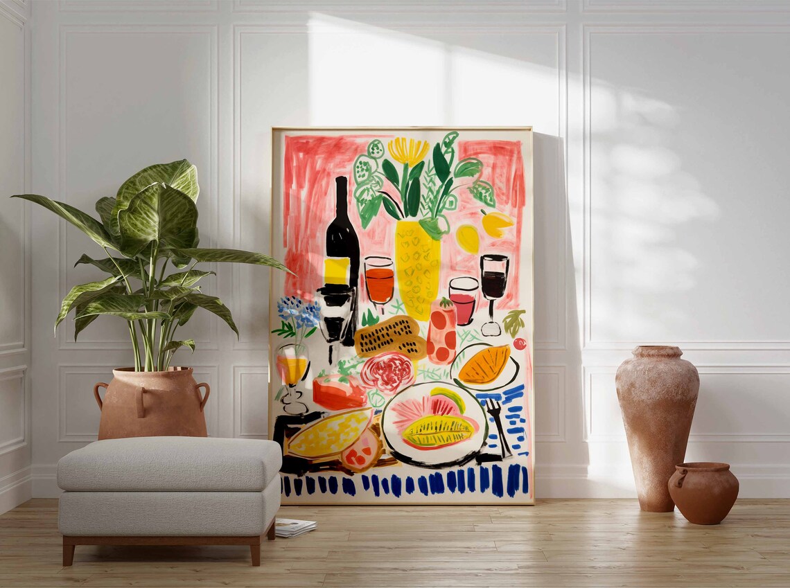Colourful Vintage Food Print, Retro Kitchen Poster - Image 3
