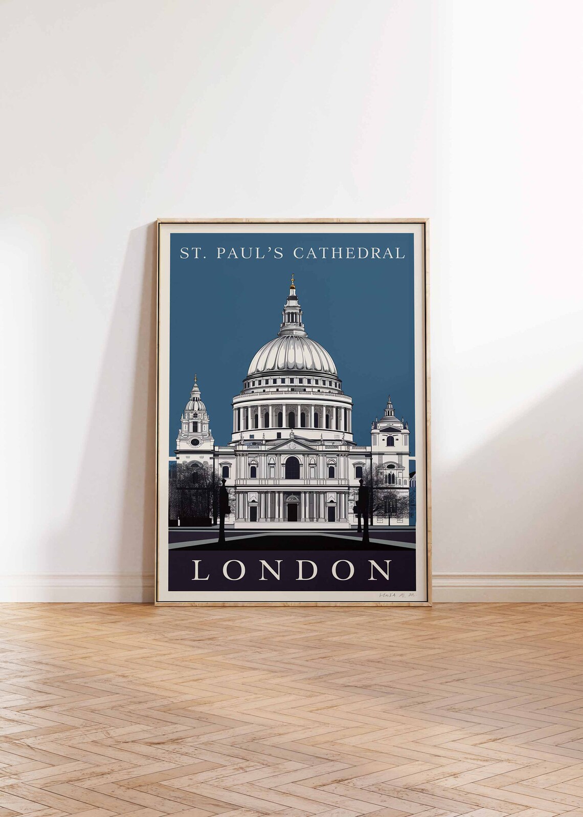 St Pauls Cathedral Grand Dome London City Landmark Art Poster - Image 2