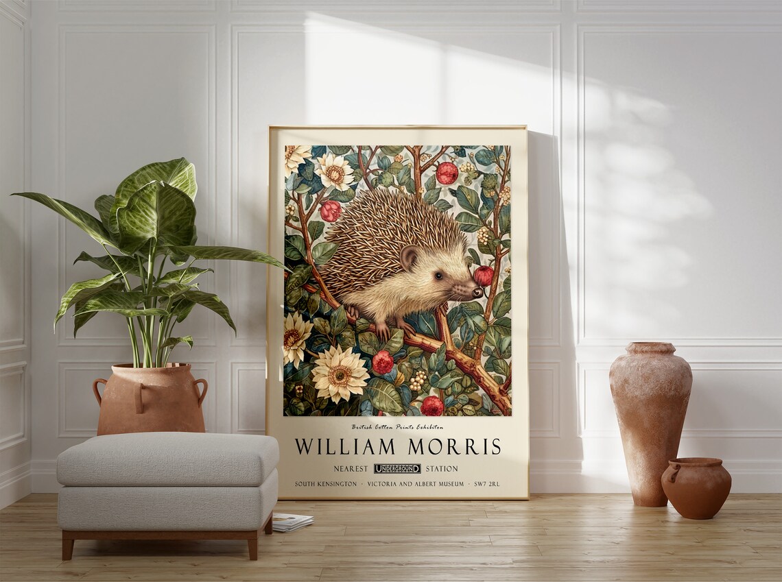 William Morris Exhibition Poster, Kew Gardens Vintage Print - Image 3