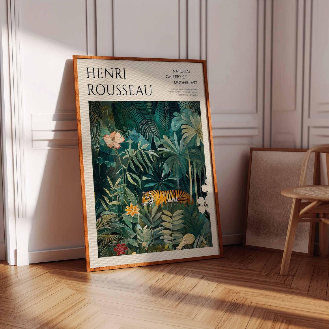 Henri Rousseau Tiger Stalking in the Jungle National Gallery Poster - Image 2