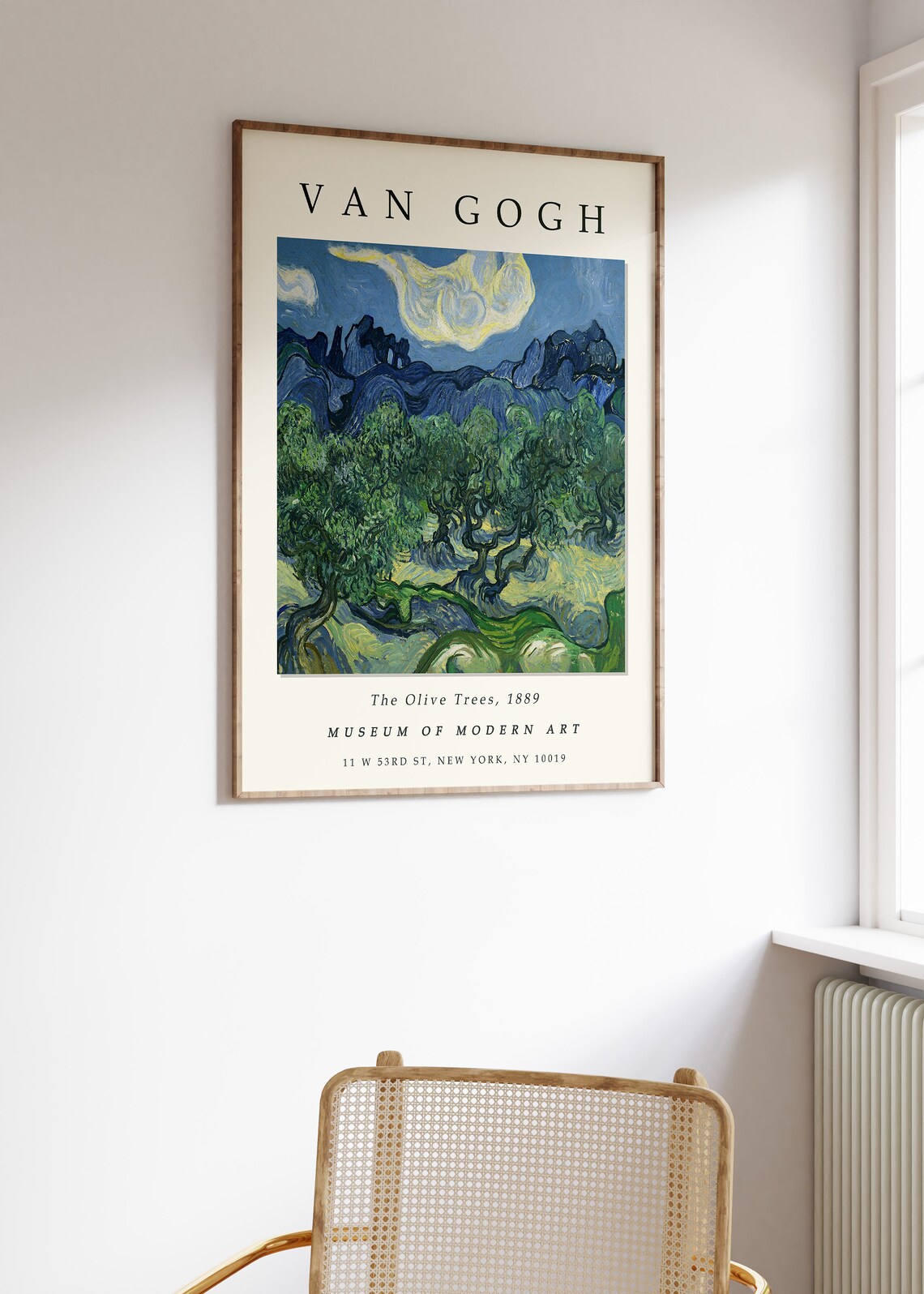 Van Gogh The Olive Trees Exhibition Art Print - Image 3
