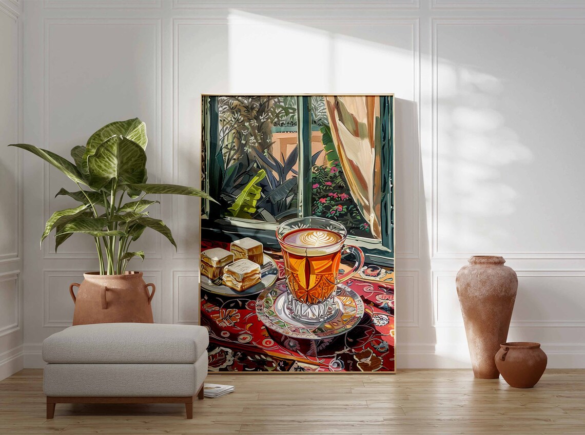 Islamic Food Coffee Poster, Arabic Kitchen Decor - Image 3
