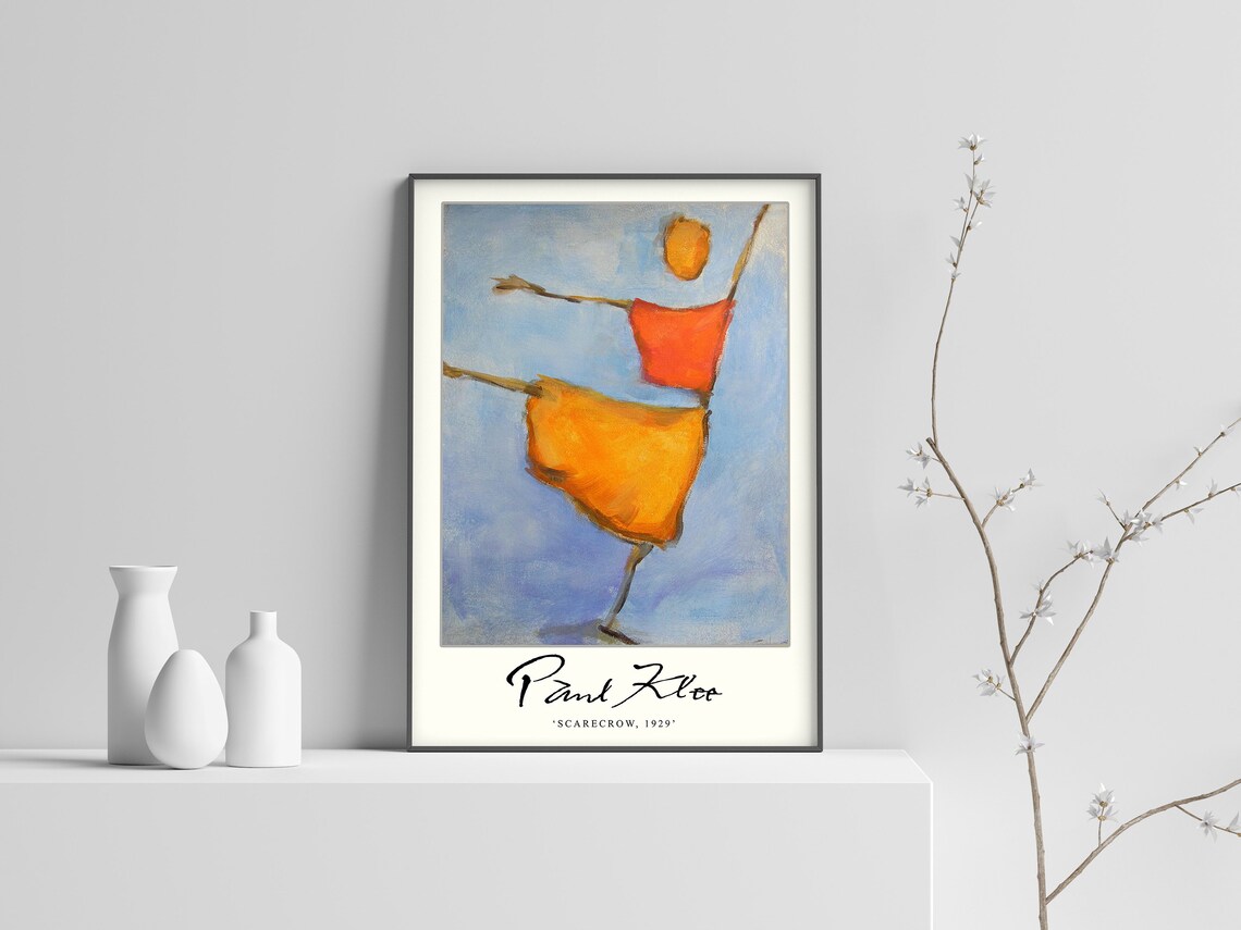 Paul Klee Scarecrow Exhibition Poster, Modernist Art Print - Image 2