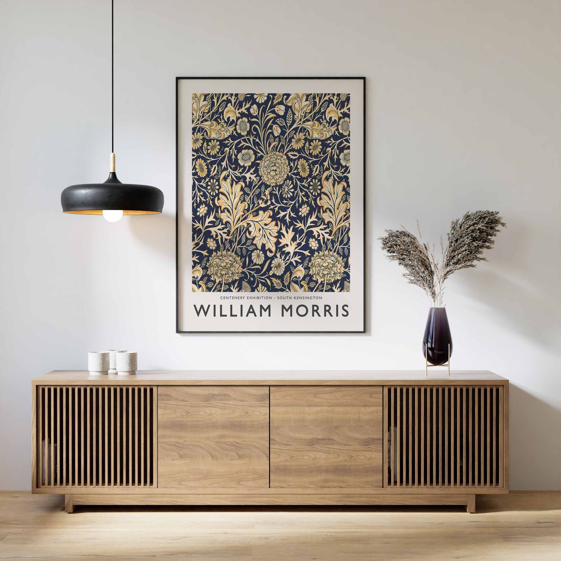 William Morris Centenary Exhibition South Kensington Floral Poster - Image 3