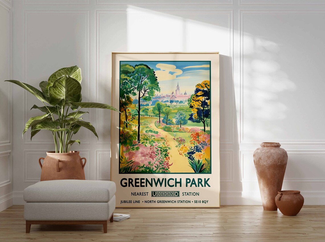 Greenwich Park London Print, William Morris Gardens - Image 3