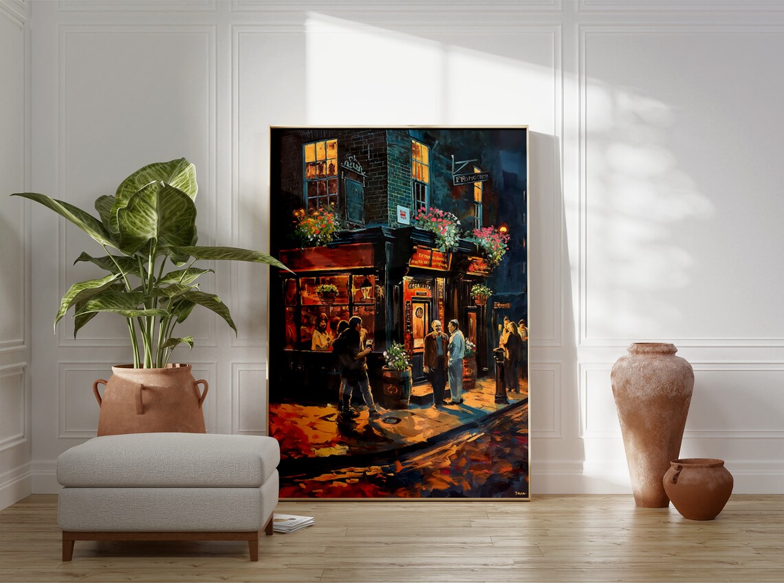 Vintage London Pub Poster, Retro Kitchen Decor - Image 3