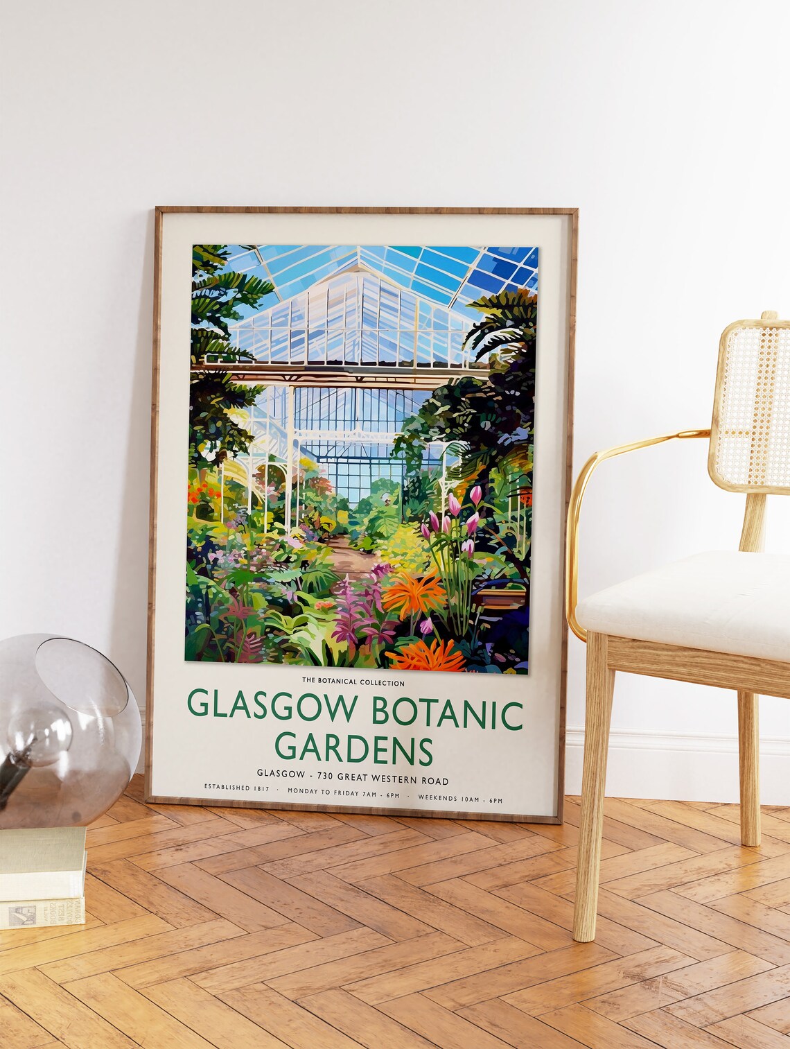 William Morris Glasgow Botanical Gardens Vintage Art Print - Image 2
