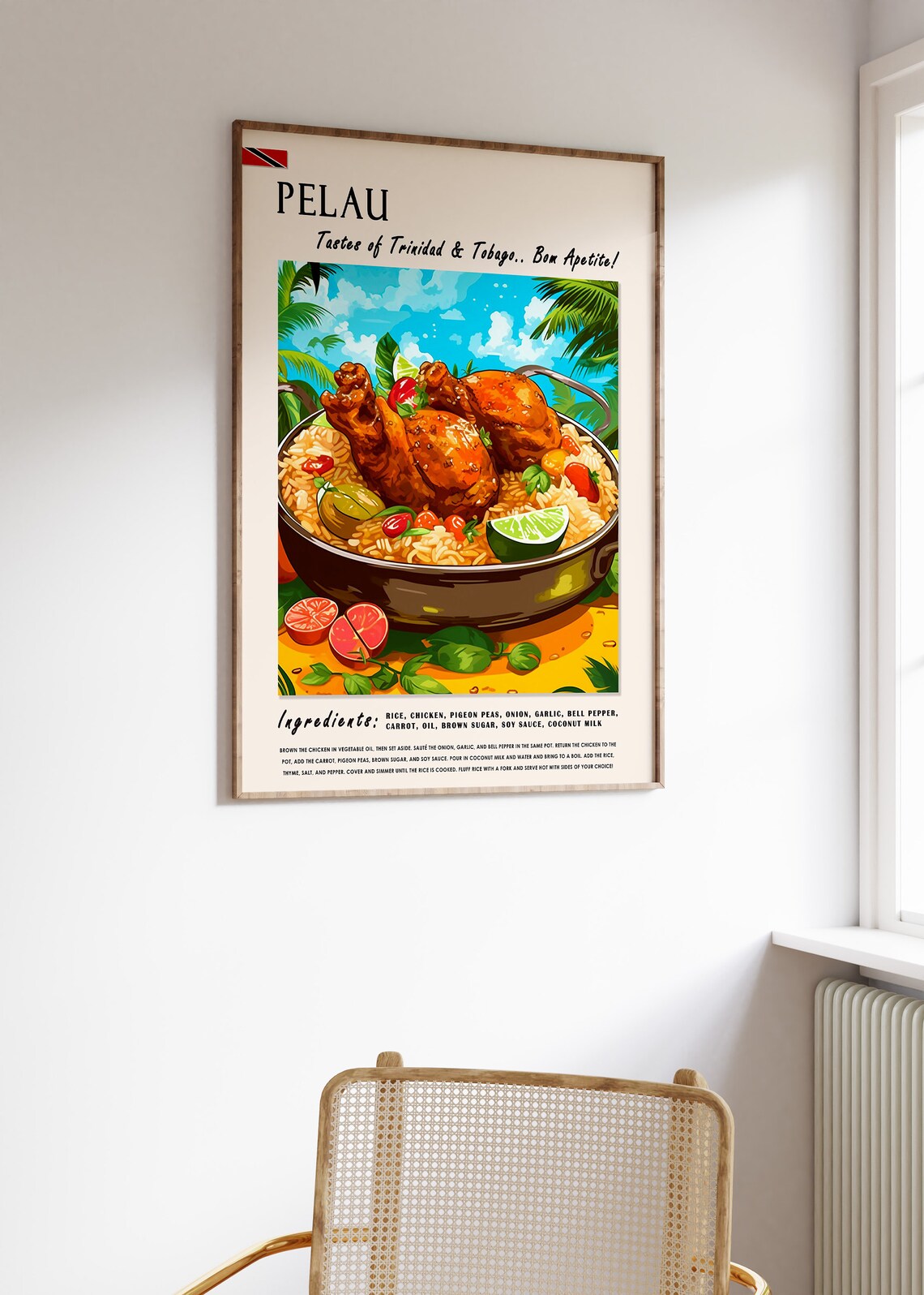 Trinidad And Tobago Pelau Caribbean Food Poster - Image 3