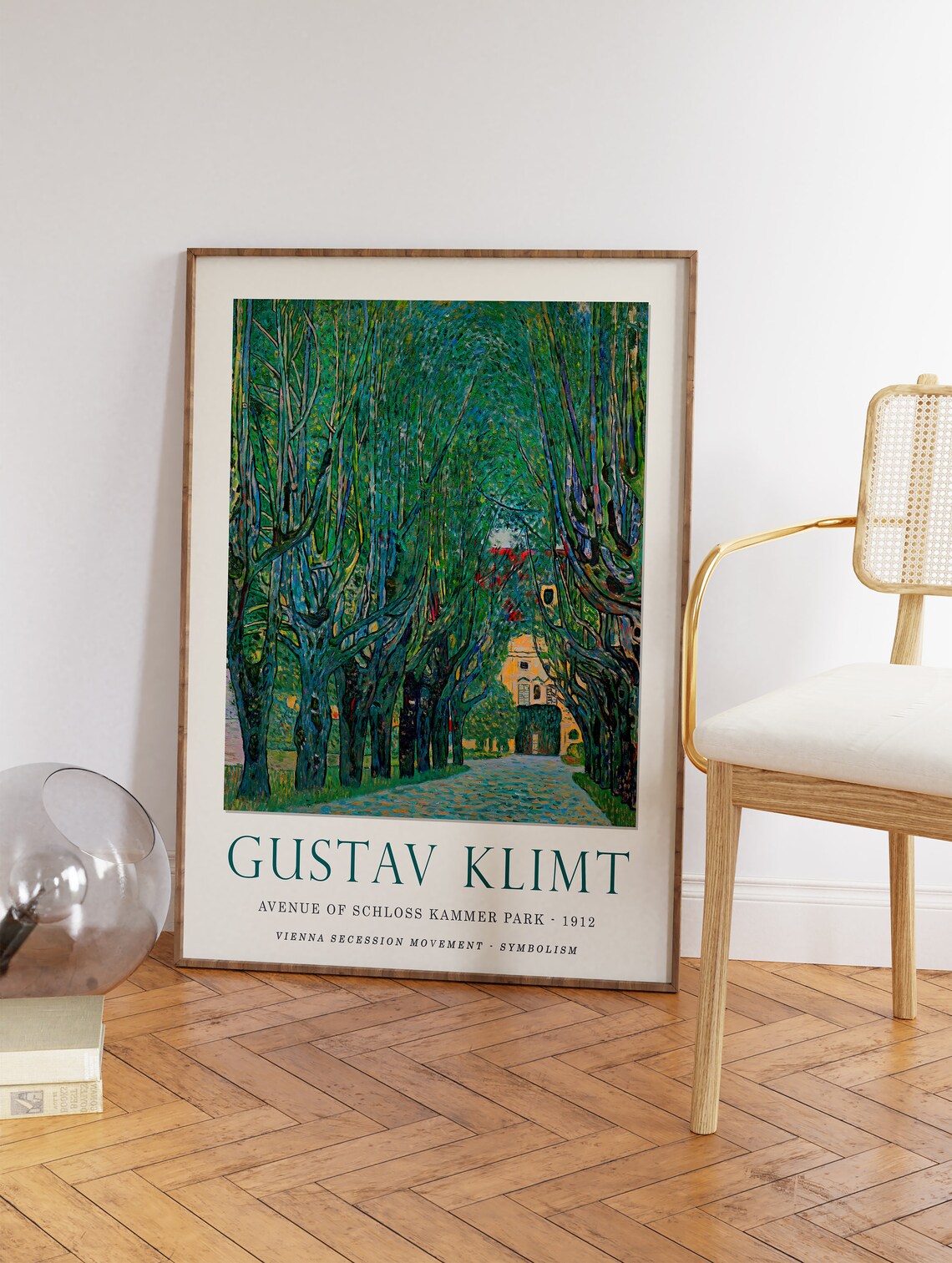Gustav Klimt Avenue Of Schloss Kammer Park 1912 Symbolism Poster - Image 3