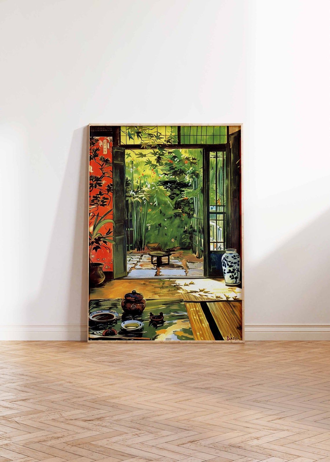 Traditional Japanese Tea House Poster Japanese Art Print Japanese Food Poster Asian Decor Traditional Japanese Art Oriental Print - Image 2