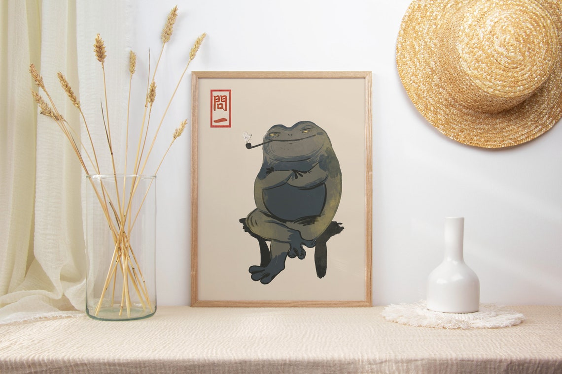 Matsumoto Hoji Art Print Japanese Poster Frog Matsumoto Hoji Vintage Art Print Animal Art Funny Animal Print Gift A1a2a3a4 - Image 2