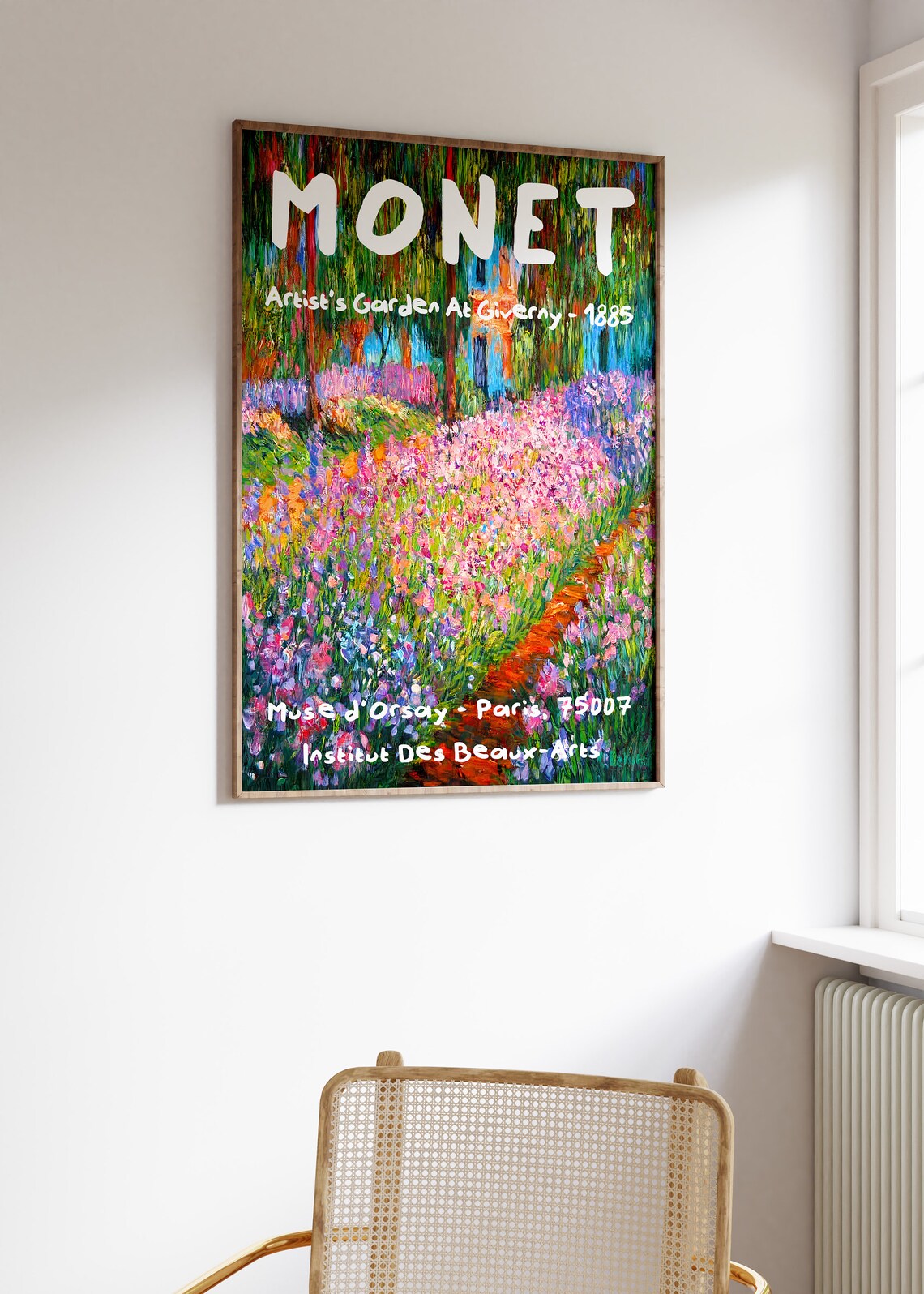 Claude Monet Iris Garden At Giverny Vintage Art Print - Image 2