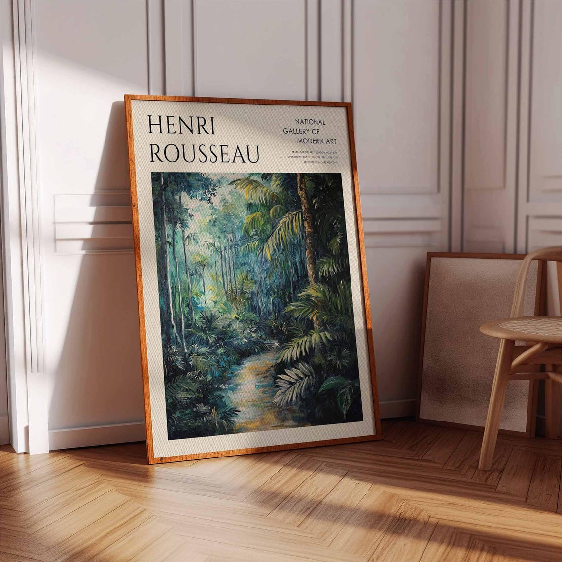Henri Rousseau Jungle River Path Impressionist National Gallery Poster - Image 2