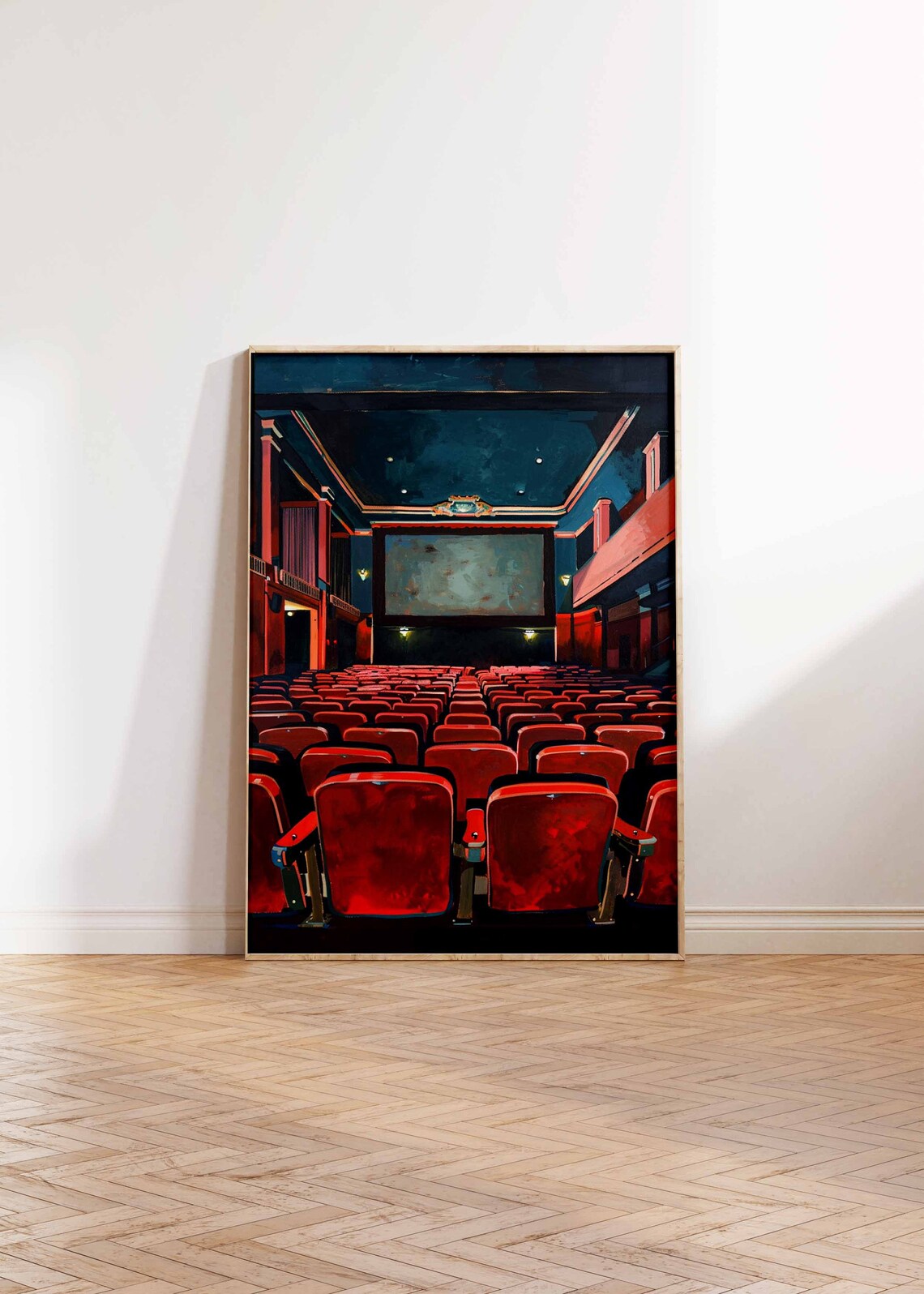 Vintage Movie Theatre Poster, Retro Cinema Wall Art - Image 2