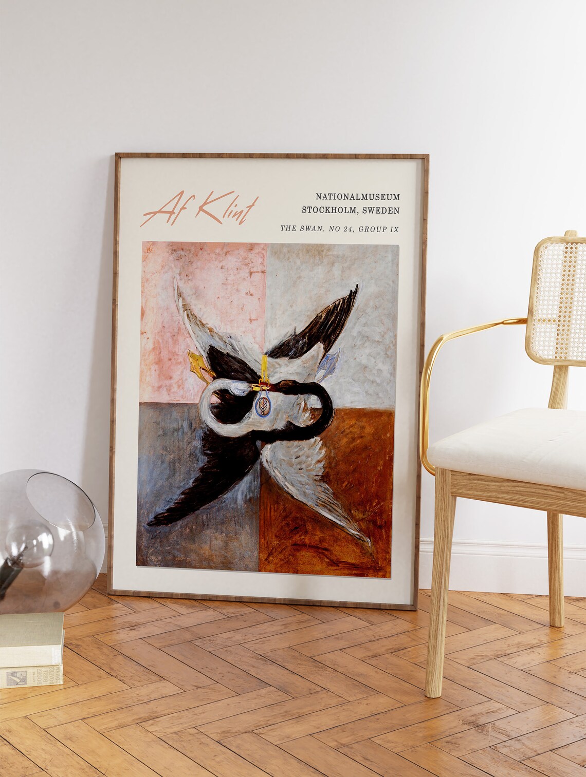 Hilma Af Klint The Swan Abstract Vintage Poster - Image 3