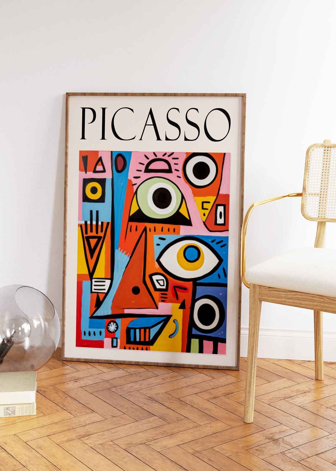 Picasso Abstract Faces Exhibition Poster Boho Wall Print Picasso Wall Art Decor Retro Abstract Art Retro Wall Print - Image 2