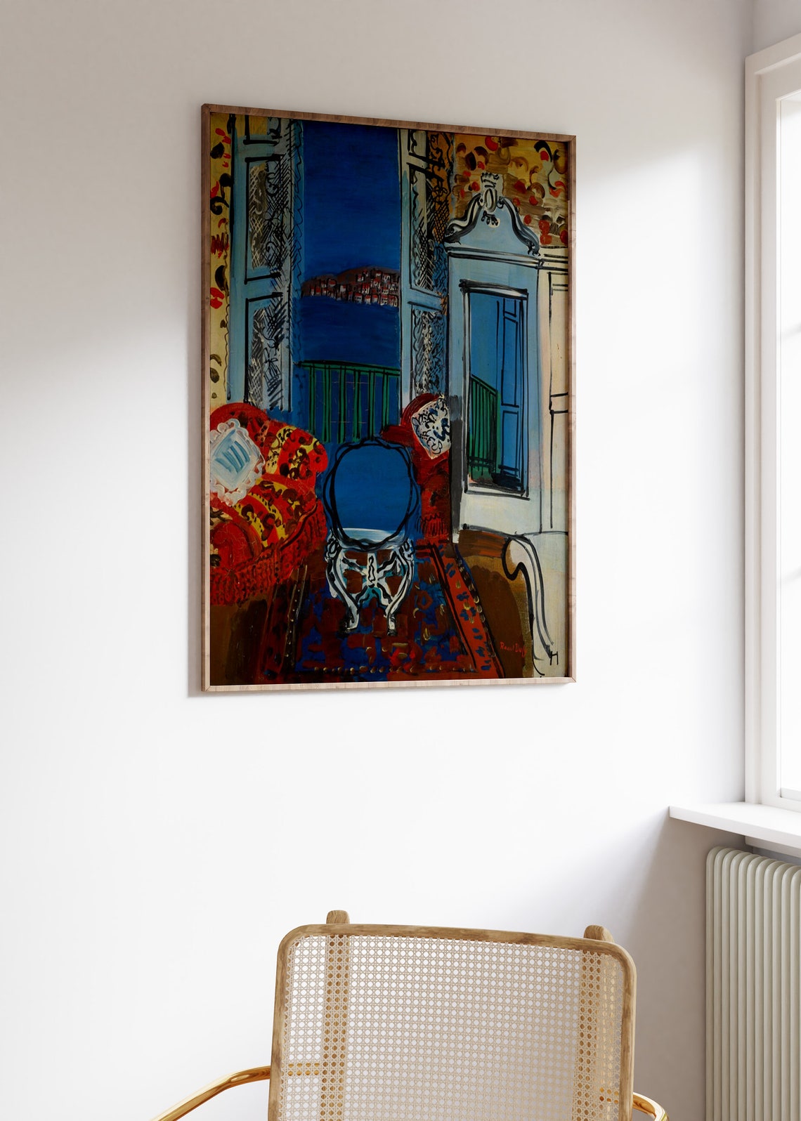 Raoul Dufy Nice Le Gueridon Fauvist Interior Seascape Poster - Image 3
